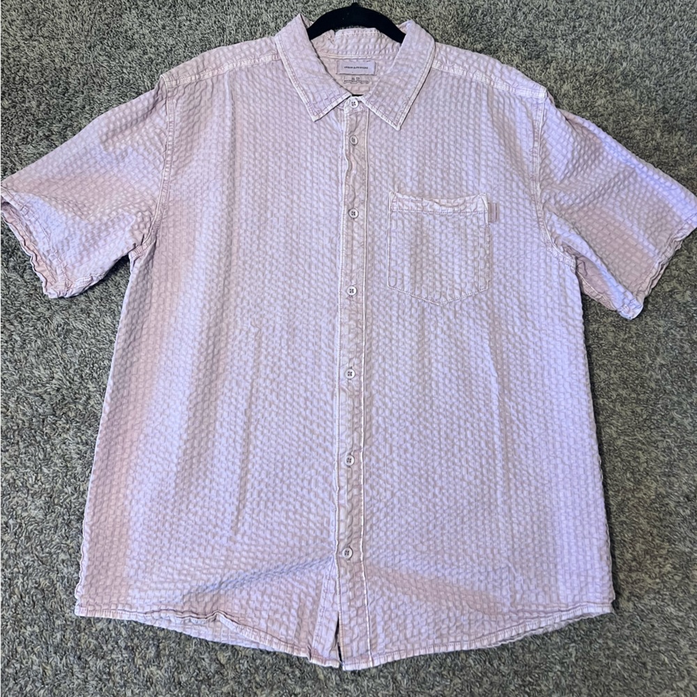 Urban Outfitters Waffle Texture Button Down Shirt